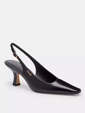 Coach Leather Slingback Heels